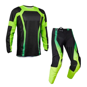ชุดแข่งรถมอเตอร์ไซค์แบบมีลายพิมพ์กันลมแฟชั่นใหม่ เสื้อเจอร์ซีย์และกางเกง พร้อมโลโก้สั่งทำ คุณภาพสูง ผลิตจากโพลีเอสเตอร์ % - Product Image 2