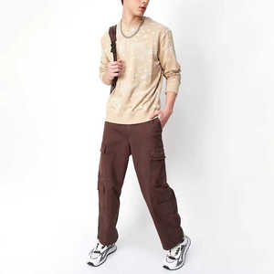 Pantalon cargo léger et respirant pour homme, taille mi-haute, en coton, idéal pour le travail, la randonnée et le jogging, grandes tailles jusqu'à 6XL, collection été-printemps - Product Image 6