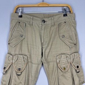 Pantalones Cargo de Lona para Hombre, Nuevos Diseños, Cintura Elástica, Múltiples Bolsillos, Corte Recto Informal, Transpirables, Peso Medio, para Otoño - Product Image 4