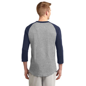 Camiseta de Hombre Blanca y Gris de Manga Larga con Cuello Redondo, Estilo Casual, Holgada, de Color Sólido, Antiarrugas, 320g, de Algodón Jersey - Product Image 5
