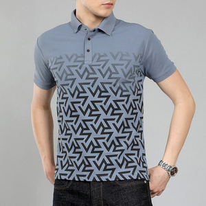 T-shirt Polo Homme Style Streetwear Tendance Couleur Unie Col Montant Manches Courtes Prix Abordable Service OEM - Product Image 5