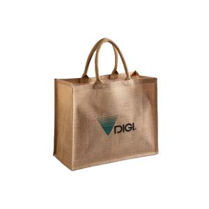 Bolsa de yute de moda reutilizable plegable natural reciclada ecológica nuevo estilo éxito de ventas al por mayor bolsa de yute de arpillera con logotipo impreso - Product Image 6