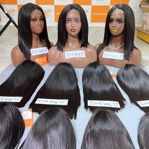 En Stock 100% Remy extensiones de cabello humano de lujo sin procesar hueso recto Natural peluca doble dibujada - Product Image 3