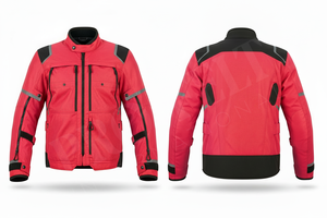 Veste de moto en polyester respirant de qualité supérieure avec bandes réfléchissantes, imperméable et durable, équipement de conduite en plein air - Product Image 5