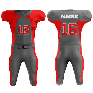 New Arrival Breathable Plus Size Short Printed American Football Uniform Wholesale Price Latest Design Set - Product Image 1