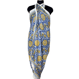 Écharpe extra longue en coton tendance, multi-imprimée, motifs vibrants, légère, pour femmes, cadeau, personnalisation directe du fabricant - Product Image 1