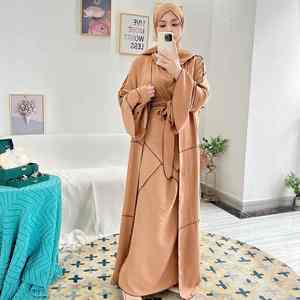 Abaya Musulmana Moderna de Lujo con Mangas de Mariposa para Mujer, Estilo Dubái, Vestido Largo Islámico Modesto - Product Image 1