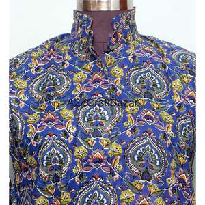 Vestidos Casuales de Oficina para Mujer, 100% Algodón, Mini, Manga 3/4, Cuello Redondo, Estampado Floral, Modernos, Holgados, Ecológicos, para Primavera - Product Image 3