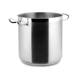 Pentola dritta da 16 Qt in acciaio inossidabile con doppio manico per la cottura di zuppe e brodi - Product Image 1
