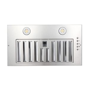 Cappa aspirante da incasso da 20 pollici con ventola convertibile a LED da 600 CFM per cucina, colore argento - Product Image 1
