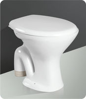 Urinoir moderne monobloc pour hommes, à poser au sol, avec siphon en P/S, en céramique de haute qualité