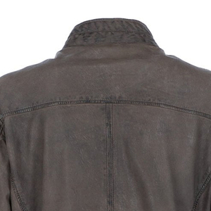 Nueva Chaqueta Bomber de Piel de Cabra Marrón Bronceado a la Moda, Hecha a Medida 2025, Chaqueta de Invierno de Piel de Oveja Genuina para Hombre - Product Image 6