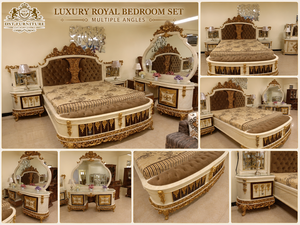 High-<b>End</b> European Empire Hand Carved Traditional King Size Bedroom Furniture Set Custom Durable Teak Wooden <b>Bed</b> Night Stand - Product Image 2