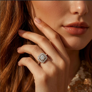 China Best Sellers Classic Engagement Solitaire 18k Solid White Gold Real Diamond Wedding Party Semi Mount Engagement Ring for - Product Image 2