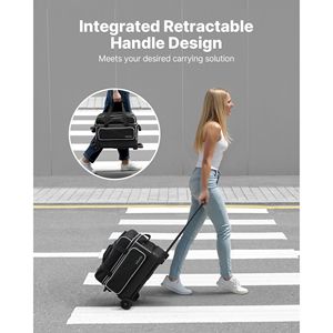 Sac de bowling à double roulettes pour 2 balles avec compartiment séparé pour chaussures jusqu'à la taille US 16 - Product Image 6