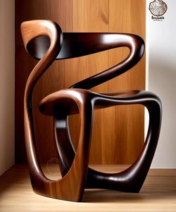 Modern Handcrafted Wooden <b>Animal</b> Woman Sculpture Carved <b>Art</b> Statue <b>Abstract</b> Figure Tabletop Living Room Home Decor - Product Image 2