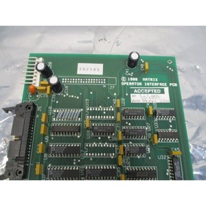 Carte de circuit imprimé d'interface opérateur Matrix 1000-0042 REV - Équipements et pièces semi-conductrices d'occasion fiables à l'échelle mondiale - Product Image 1