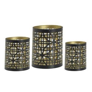 Portavelas Metálico Moderno, Diseño Contemporáneo, Elegante Iluminación con Velas para Decoración del Hogar - Product Image 1