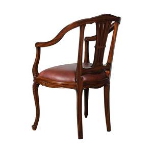 Silla de Comedor Ergonómica Clásica de Madera con Asiento Tapizado en Cuero, Muebles Elegantes para Comedor, Hogar, Oficina, Restaurante, Hotel - Product Image 4