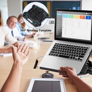 Supporto per Laptop Regolabile a 8 Livelli, Rotazione a 360 Gradi, Pieghevole, per Scrivania, Tablet, PC e Telefono, Compatibile con Dispositivi Multipli - Product Image 3