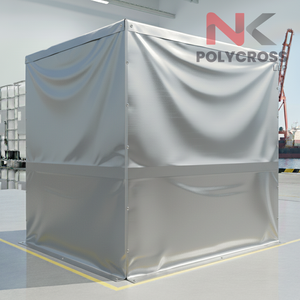 Bâche en PVC imperméable et résistante aux produits chimiques pour la protection des zones de stockage industrielles et la couverture des marchandises dangereuses en entrepôt - Product Image 1