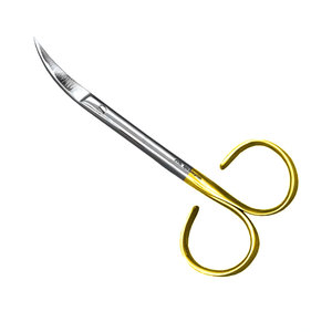 Tijeras de Disección Profesionales Reutilizables de Acero Inoxidable con Mango Dorado y Hoja Afilada para Uso Quirúrgico y Dental - Product Image 1
