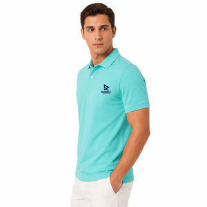 Polo de hombre de alta calidad con cuello clásico, mangas cortas y ajuste cómodo, ideal para el estilo de vida diario moderno OEM. - Product Image 4