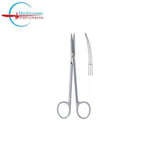 Tijeras Quirúrgicas Peck Joseph de Grado Hospitalario, Acero Inoxidable, Hojas Curvas y Rectas para Cirugía Plástica, Puntas Inocuosas - Product Image 3