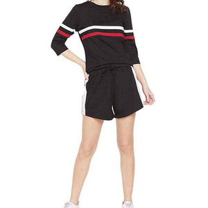 Ensemble d'été uni pour femmes, style vacances, assorti, confortable à porter, 100% coton - Product Image 4