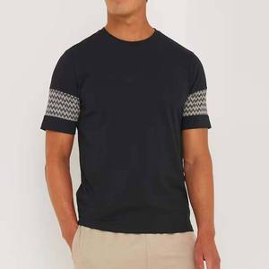 Camiseta de algodón para hombre con cuello redondo, manga corta, lisa, teñida, informal, holgada, transpirable, de tela suave, personalizada, al por mayor, a la moda. - Product Image 2