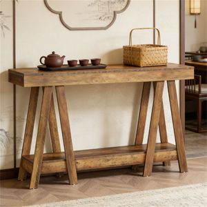 Two-Level Storage Console <b>Table</b> As <b>Sofa</b> <b>Side</b> <b>Table</b> Entrance <b>Table</b> or Corridor <b>Table</b> - Product Image 2