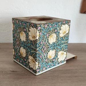 Boîte à mouchoirs en bois imprimée pour pinceaux de maquillage, organiseur de salle de beauté, vente en gros - Product Image 4