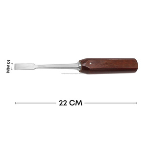 Osteotome chirurgical 10 mm à bord biseauté en acier inoxydable, ciseau à os manuel, kit chirurgical de classe I pour la chirurgie générale, certifié CE - Product Image 2