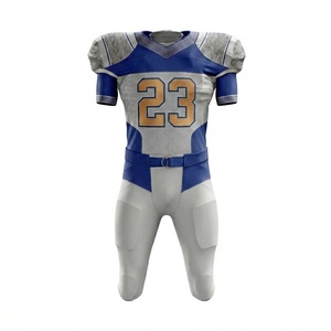 Uniforme de football américain de qualité supérieure, réfléchissant, respirant, design extérieur personnalisé, 25 ensembles MOQ, 100% polyester, sur mesure - Product Image 6