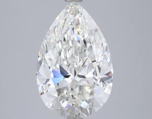 Diamant de laboratoire de forme poire 5,02 ct G VVS2 - Product Image 1