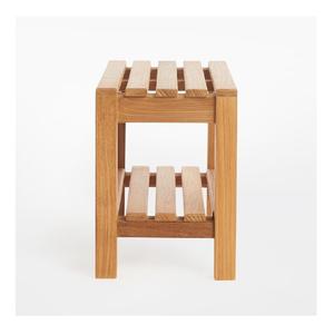 Banc de douche en teck, fabriqué en Indonésie, meuble en bois massif - Product Image 1