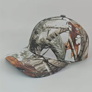 Casquette de baseball Hip Hop camouflage orange pour la chasse en montagne, avec logo brodé, ajustable, unisexe, pour sports de plein air, en tissu sergé 6 panneaux - Product Image 3