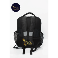 Sac à dos pliable classique noir imperméable personnalisé Hien Minh Vietnam avec fermeture éclair, capacité 20-37L, pour le sport