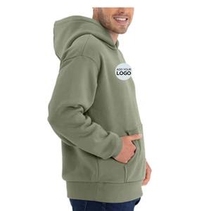 Sudaderas con Capucha de Algodón Grueso, Felpa Francesa, Hombros Caídos, Sudaderas Lisas de Alta Calidad, 450 Gsm - Product Image 2
