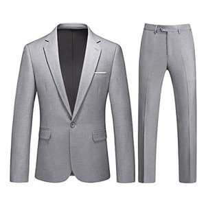 Traje formal elegante para hombre, corte moderno y ajustado con forro suave para oficina y reuniones formales - Product Image 1