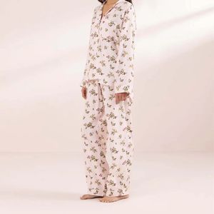 Service OEM – Ensemble pyjama deux pièces pour femme, doux et romantique, taille élastique, col dos, idéal pour l'été – Qualité supérieure - Product Image 2