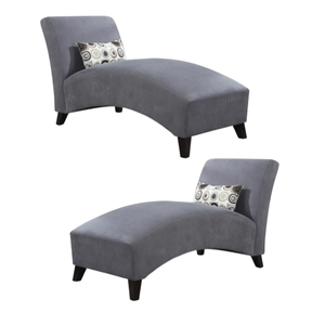 Chaise longue en tissu moderne avec coussin confortable-Meubles de maison prix de gros d'Indonésie - Product Image 3