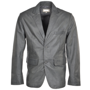 Blazer en cuir pour homme, tendance, anti-plis, qualité supérieure, prix abordable, avec logo/couleurs personnalisables - Product Image 1
