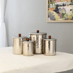 Contenedor Metálico Galvanizado al por Mayor con Asa y Tapa Hermética para Organización de Cocina, Tarro de Almacenamiento Metálico - Product Image 3