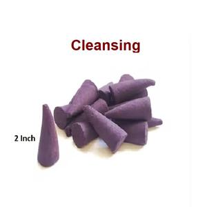Conos de incienso de limpieza natural Suministro al por mayor de la mejor marca Conos de incienso de reflujo (púrpura) - Product Image 1