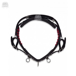 Custom Leather Horse Driving <b>Harness</b> Set Fancy Stud Star Concho French Collar Premium Fittings Single Driving <b>Harness</b> Ascot - Product Image 4