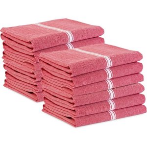 Factory Wholesale Nordic Simple Style Solid Color Yarn-Dyed Pure Cotton Rectangle <b>Kitchen</b> Towel Napkin Machine Washable for - Product Image 5