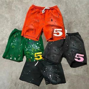 Custom Men's Gym Jogger Cotton French Terry Sweat Shorts Washed Drawstring Breathable <b>Plus</b> <b>Size</b> Board Shorts - Product Image 5