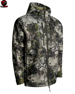 Veste de chasse d'extérieur haut de gamme pour temps froid avec capuche doublée en polaire, fermeture éclair intégrale imperméable - Product Image 4