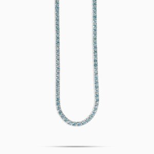 Collier chaîne en argent 925 pour homme avec moissanite, bijou de luxe de créateur, élégant, scintillant, cadeau personnalisé, accessoire de mode - Product Image 2